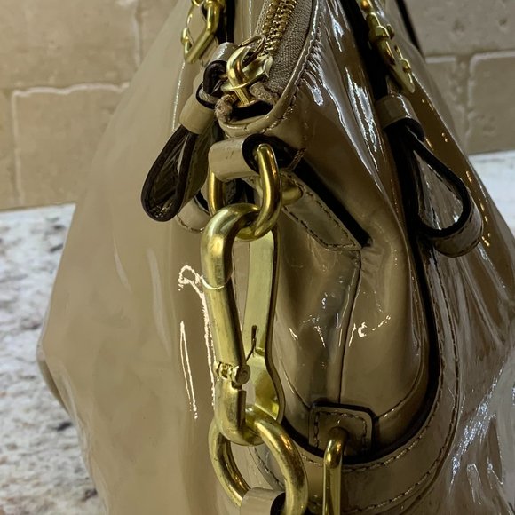 Coach Madison Patent Sophia Satchel  - Camel - Picture 5 of 14